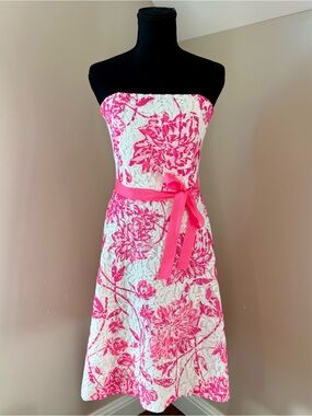 Lilly Pulitzer Sienna Resort Caliente Strapless Dress